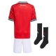 Manchester United Maglia Gara Casa Repliche 2025-26 Bambino Maniche Corte